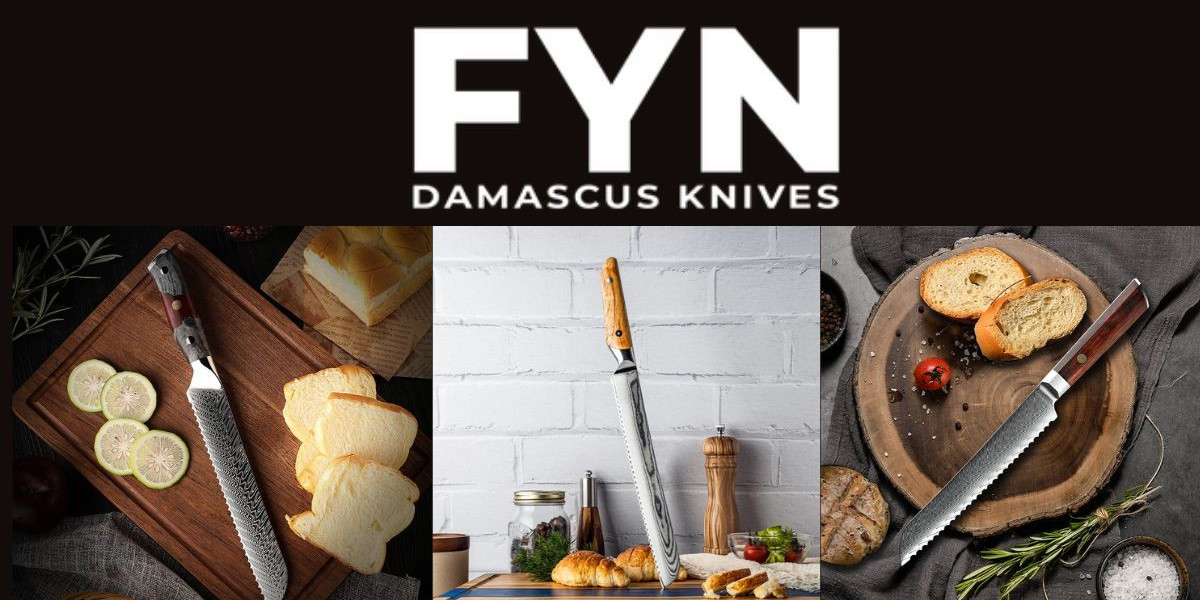 Slice Bread Easily with Our Premium Damascus Knife