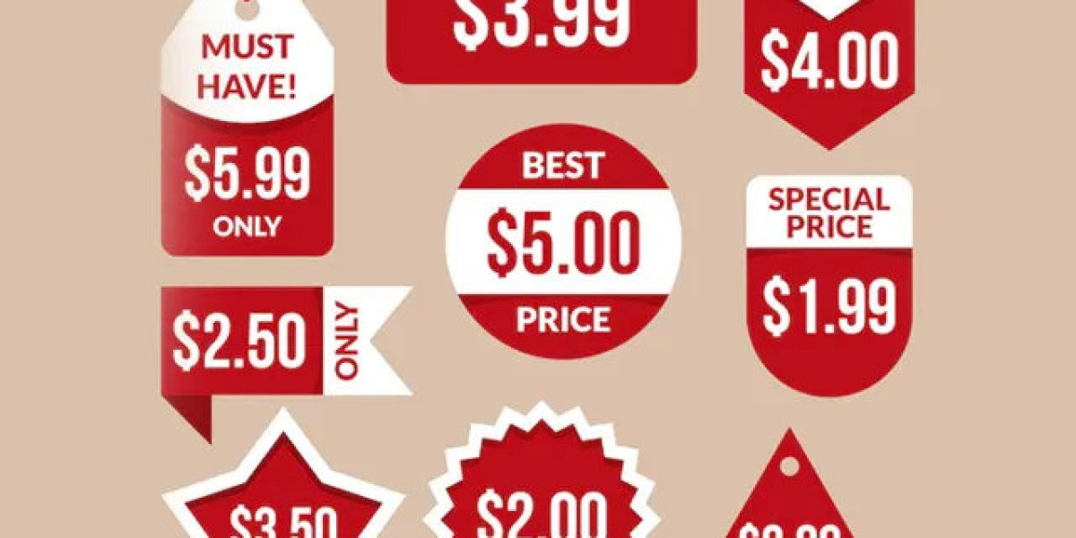 Retail Price Label Stickers for Clear Product Pricing