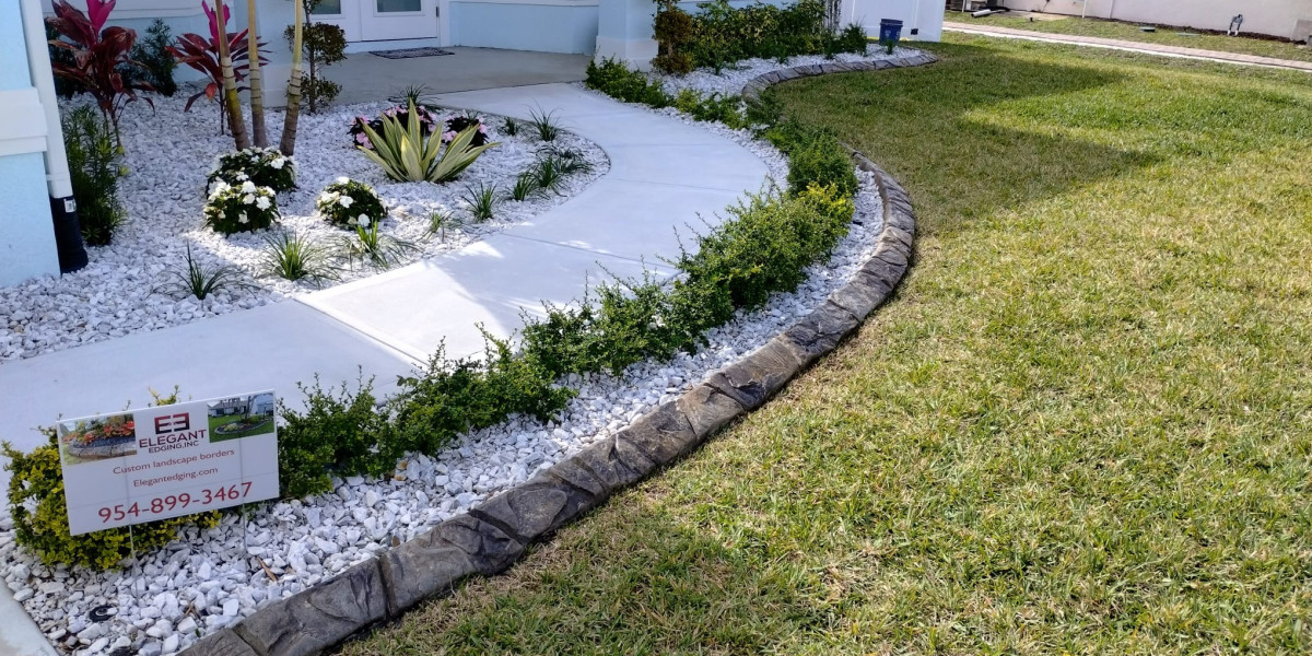 Concrete Garden Edging Near Melbourne, FL
