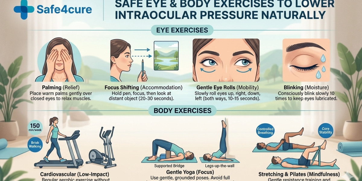 Safe Eye and Body Exercises to Lower Intraocular Pressure Naturally