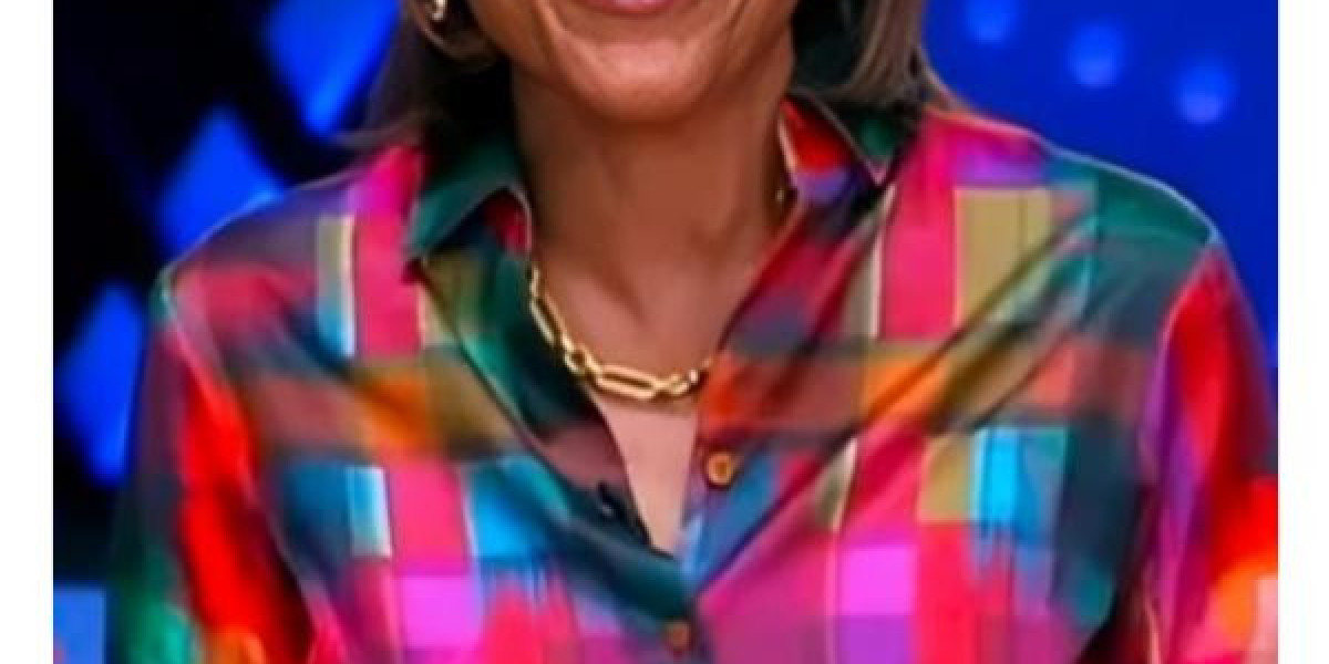 Good Morning America Robin Roberts Multicolor Plaid Shirt