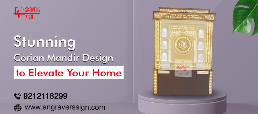 Stunning Corian Mandir Design to Elevate Your Home