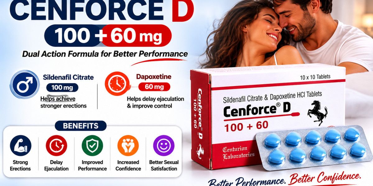 Cenforce D 100+60 mg: Uses, Benefits, Dosage, Side Effects & Complete Guide