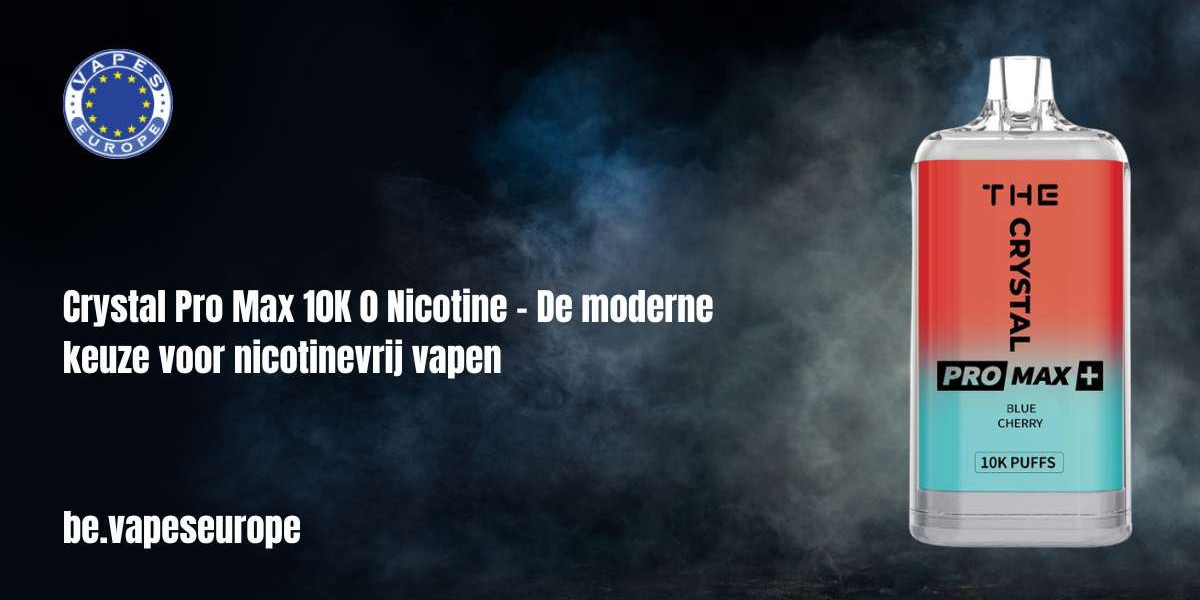 Crystal Pro Max 10K 0 Nicotine – De moderne keuze voor nicotinevrij vapen