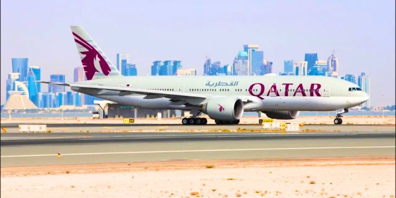 Qatar Airways Terminal at John F Kenneddy International Airport - JFK