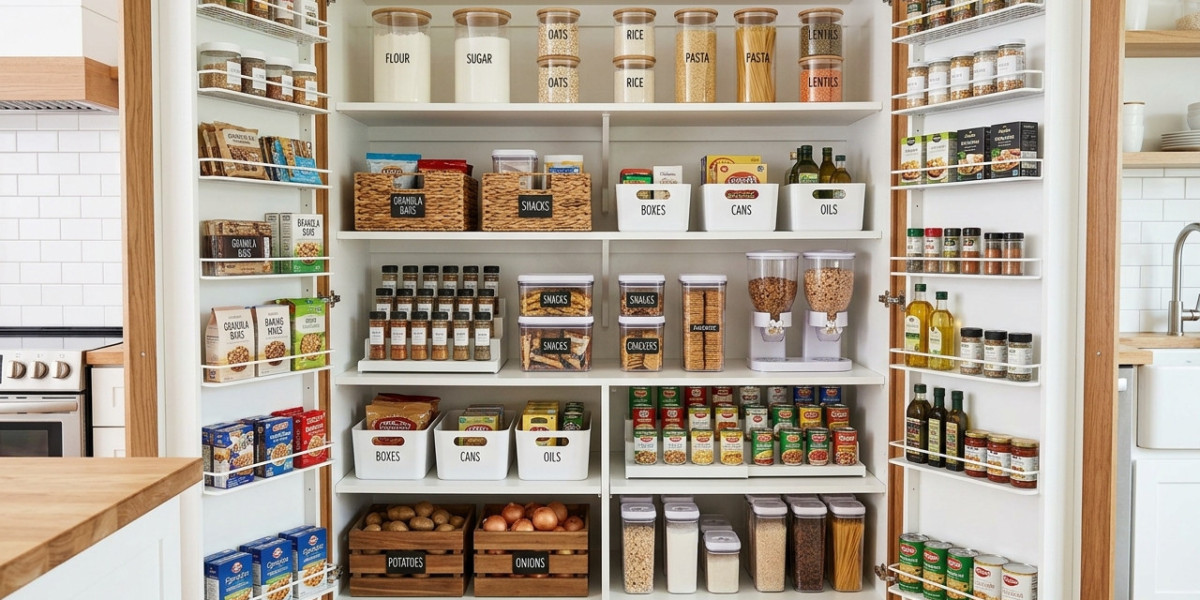 How can you improve pantry cabinet organization at home