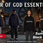 black essentials hoodie