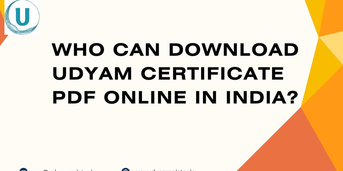 Who Can Download Udyam Certificate PDF Online in India?