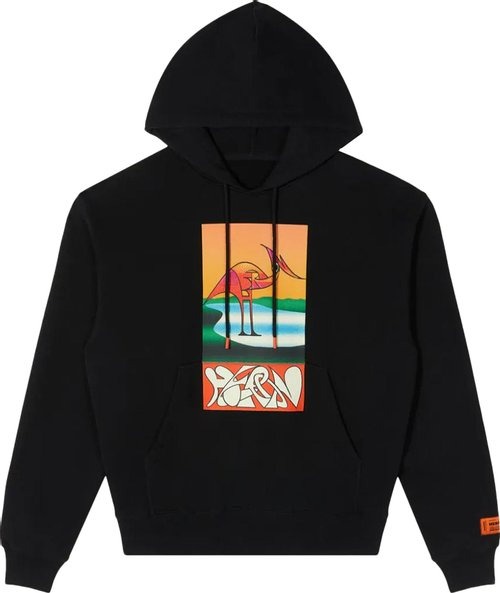 Heron Preston Abstract Hoodie Black | Heron Preston