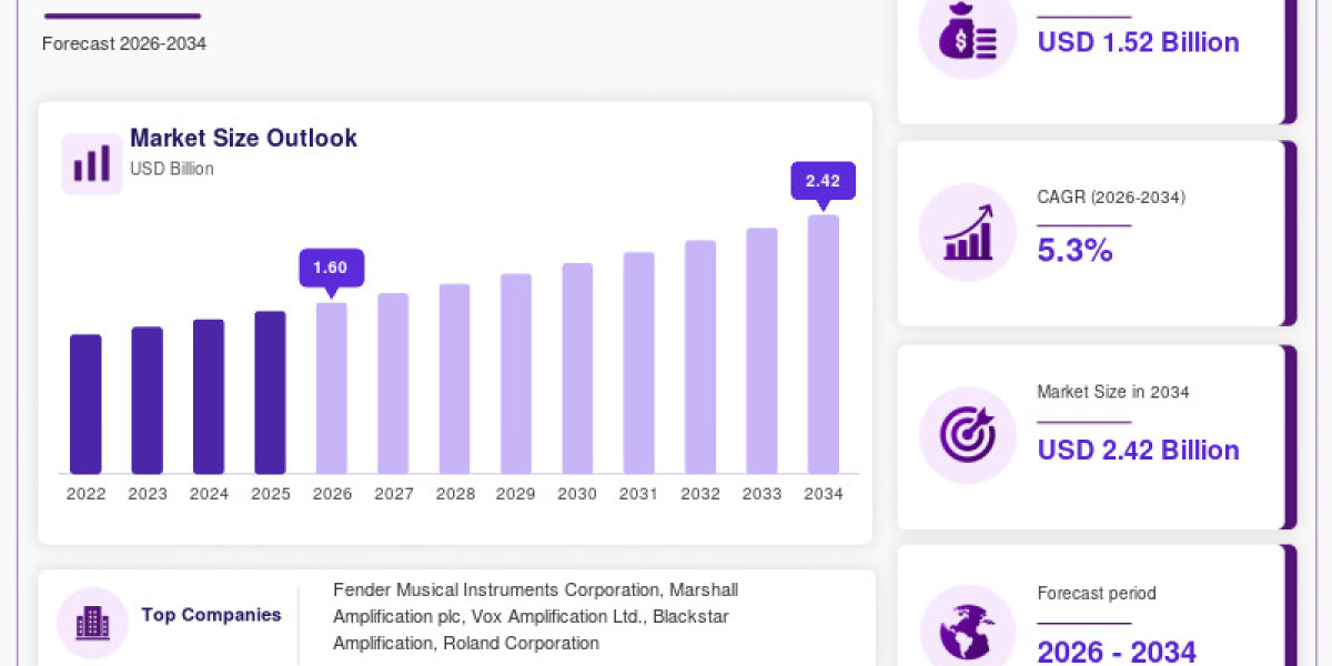 Guitar Amplification System Market Forecast 2026–2034: Opportunities, Trends & Key Players