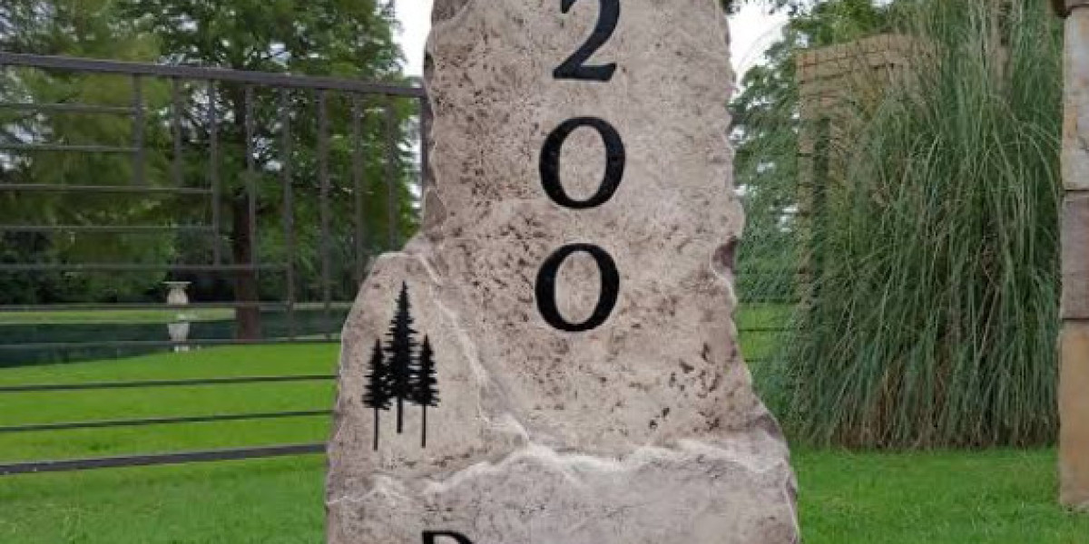 House Number Rock Ideas | Custom Address Stones for Homes