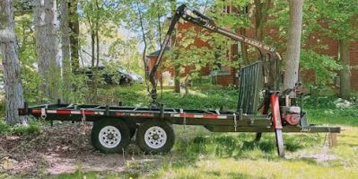 Log Trailer with Grapple for Sale for Convenient Timber Handling