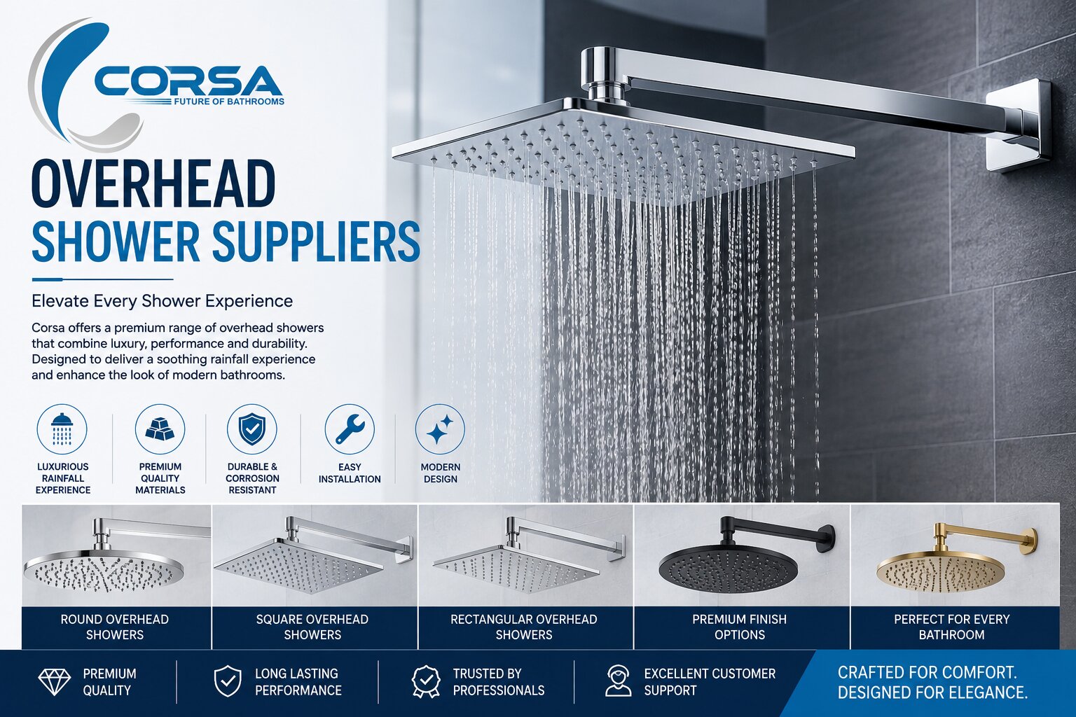 Tips For Choosing Overhead Shower Suppliers
